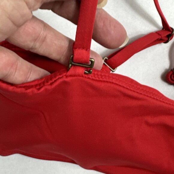 Andie Women's XS The Rio Swim Top Convertible Strap Cherry Red NWT - Picture 7 of 16